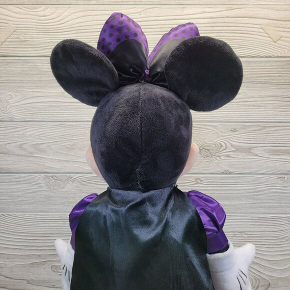 Disney Minnie Mouse Greeter Halloween Plush Standing Doll Vampire Witch‎ Costume - Picture 11 of 16